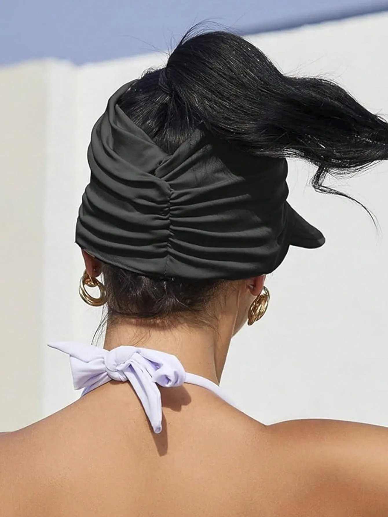 1 Pc Women Sun Visor Hat Wide Brim Summer Sun Hats UPF 50  UV Protection Beach Hats Foldable Golf Visor For Women
