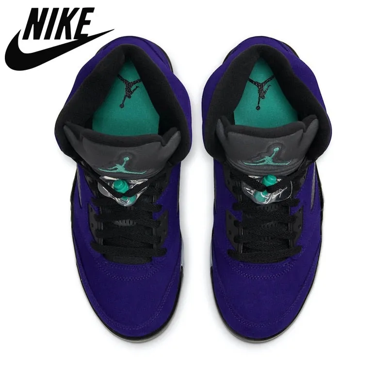 Air aj 5 Basketball Shoes Neon What The  AJ 5 Comfortable Breathable Sneakers Shoes 7-13