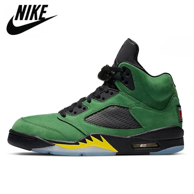 Air aj 5 Basketball Shoes Neon What The  AJ 5 Comfortable Breathable Sneakers Shoes 7-13