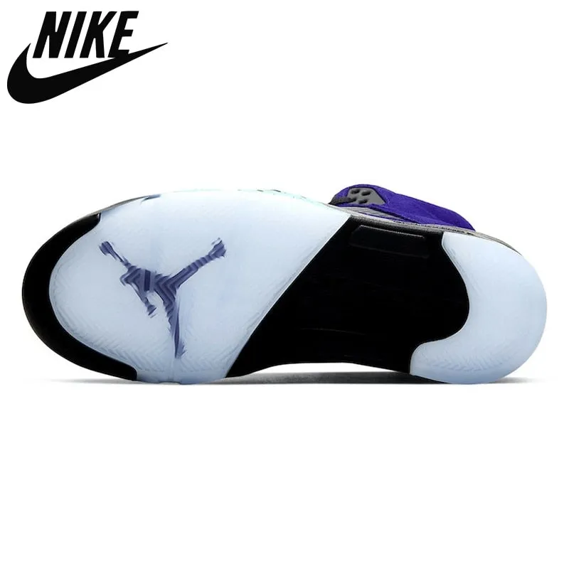 Air aj 5 Basketball Shoes Neon What The  AJ 5 Comfortable Breathable Sneakers Shoes 7-13