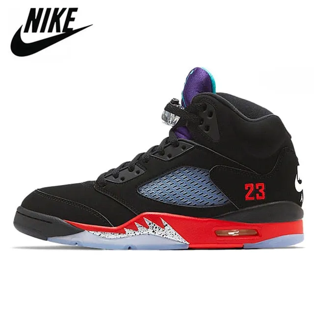 Air aj 5 Basketball Shoes Neon What The  AJ 5 Comfortable Breathable Sneakers Shoes 7-13