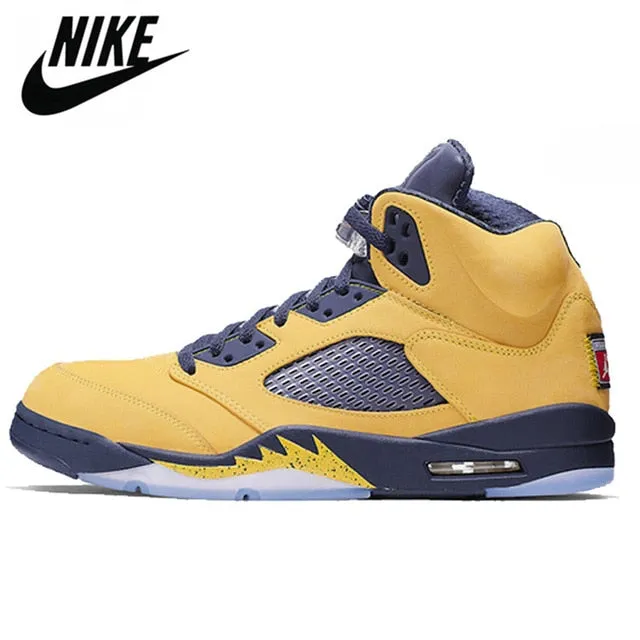 Air aj 5 Basketball Shoes Neon What The  AJ 5 Comfortable Breathable Sneakers Shoes 7-13