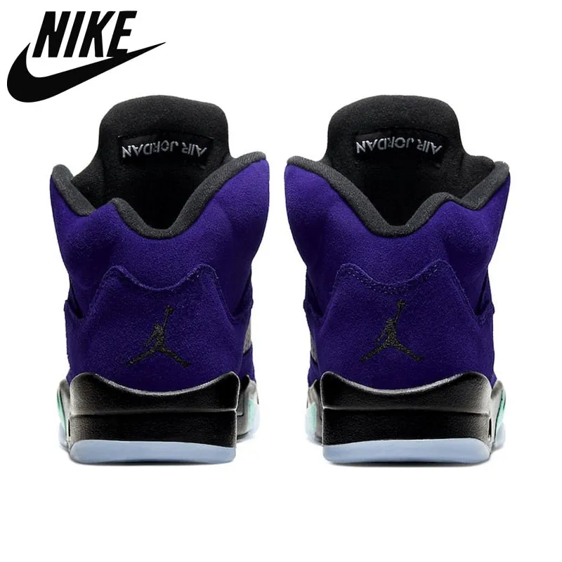 Air aj 5 Basketball Shoes Neon What The  AJ 5 Comfortable Breathable Sneakers Shoes 7-13