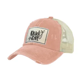 Beach Girl - Vintage Distressed Trucker Adult Hat