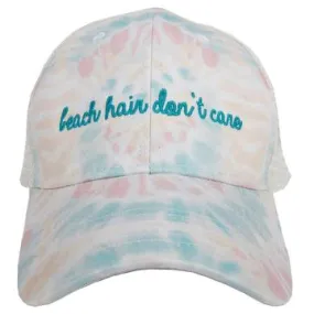 Beach hats BEACH HAIR DONT CARE Embroidered tye die
