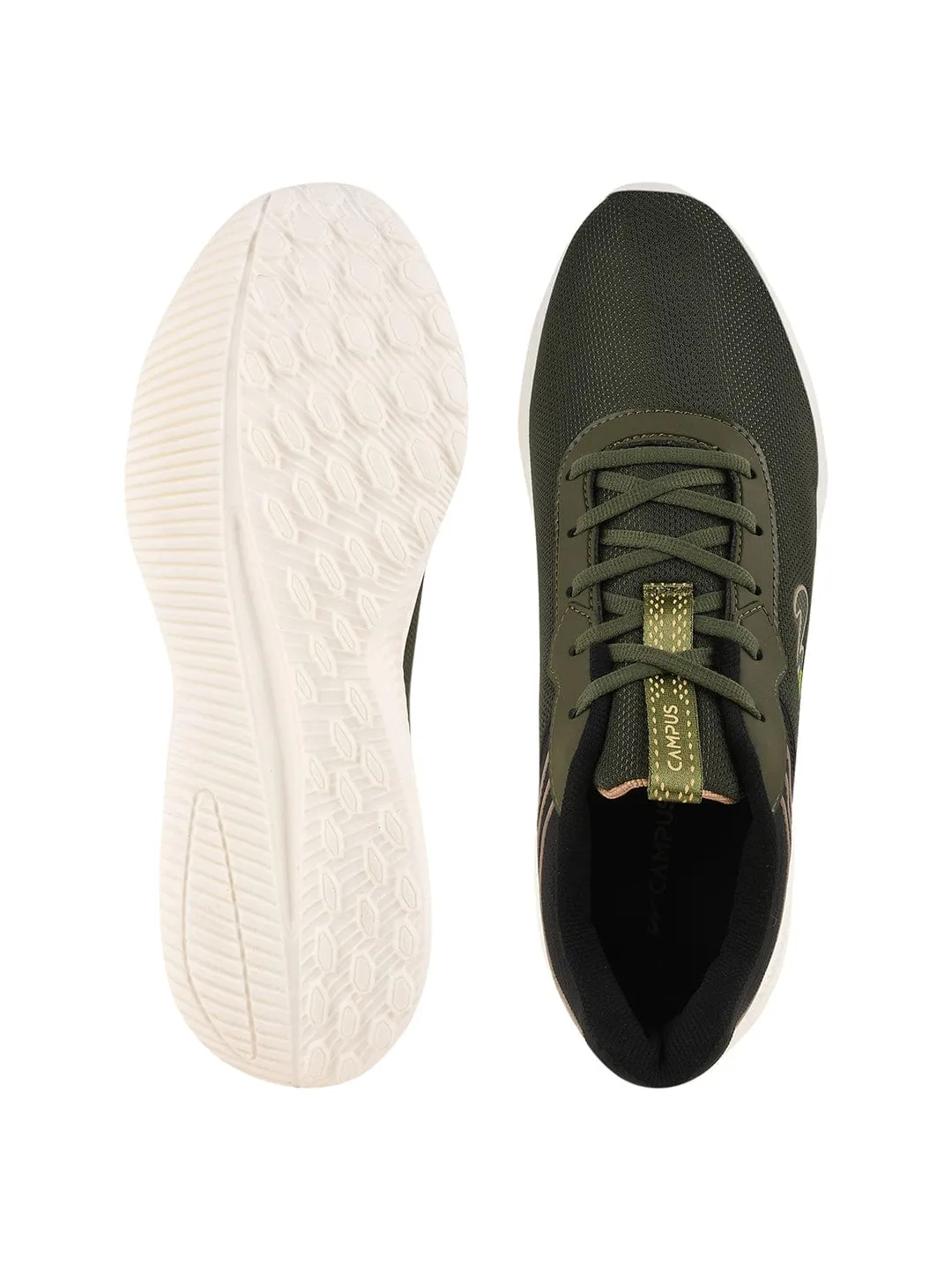 CAMP PUNCH Olive Men's Running Shoes