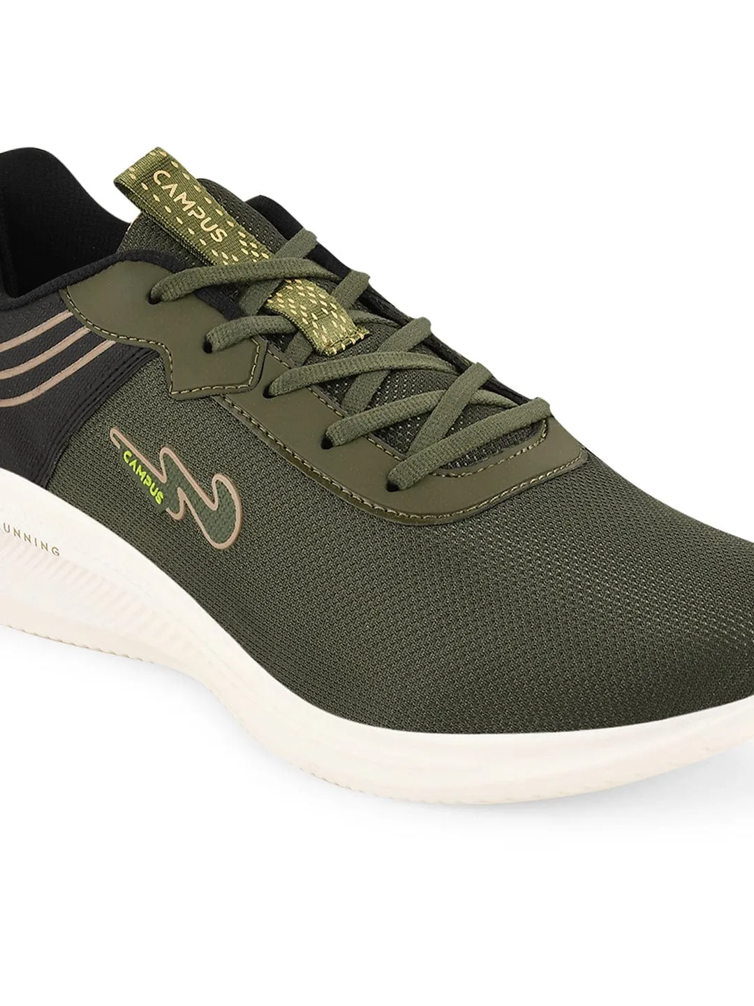 CAMP PUNCH Olive Men's Running Shoes
