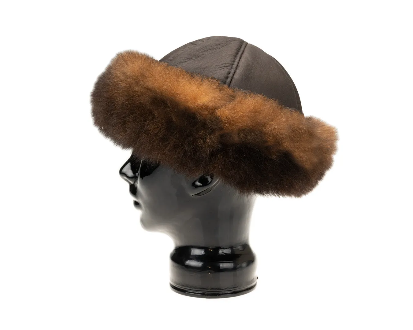 Classic Natural Fur Hat | Dark Brown Crown