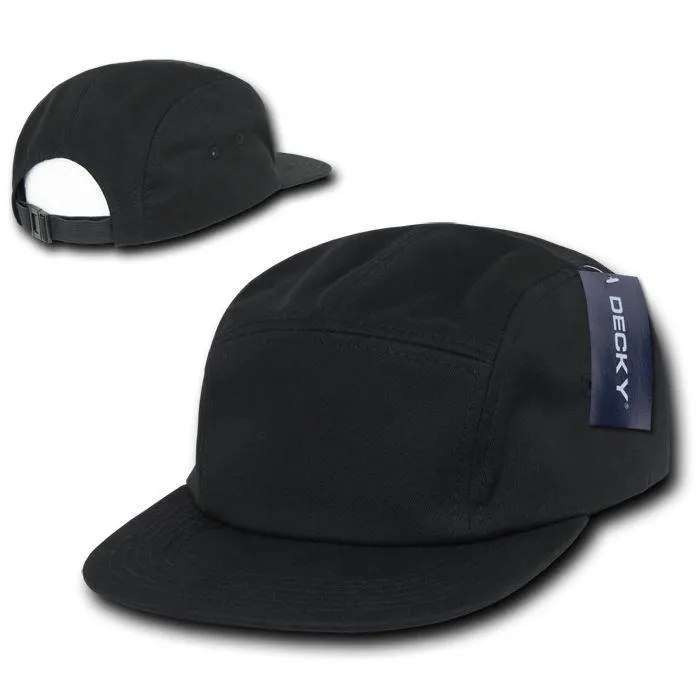 Decky Racer Jockey 5 Panel Biker Solid Plaid Camouflage Caps Hats