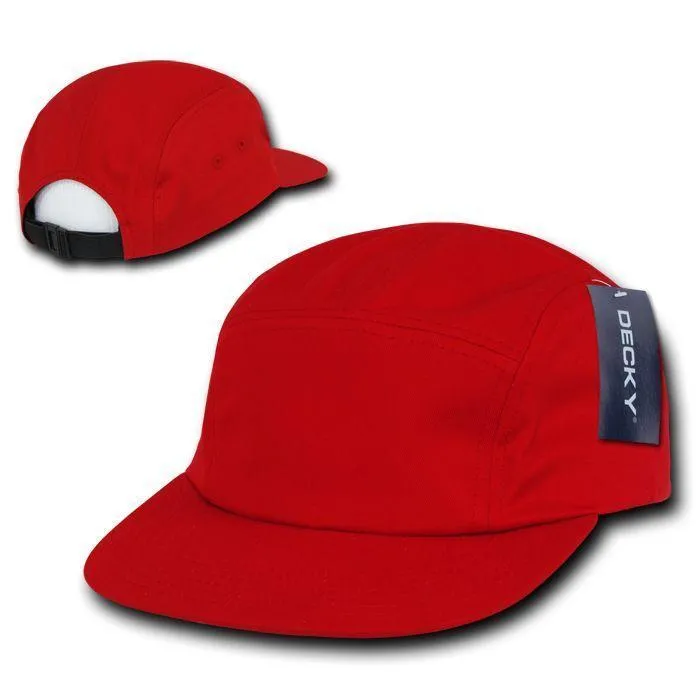 Decky Racer Jockey 5 Panel Biker Solid Plaid Camouflage Caps Hats