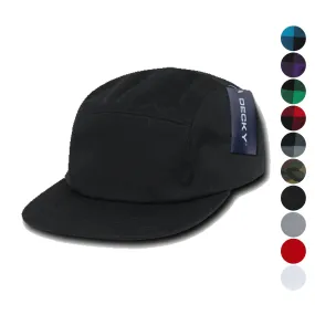 Decky Racer Jockey 5 Panel Biker Solid Plaid Camouflage Caps Hats