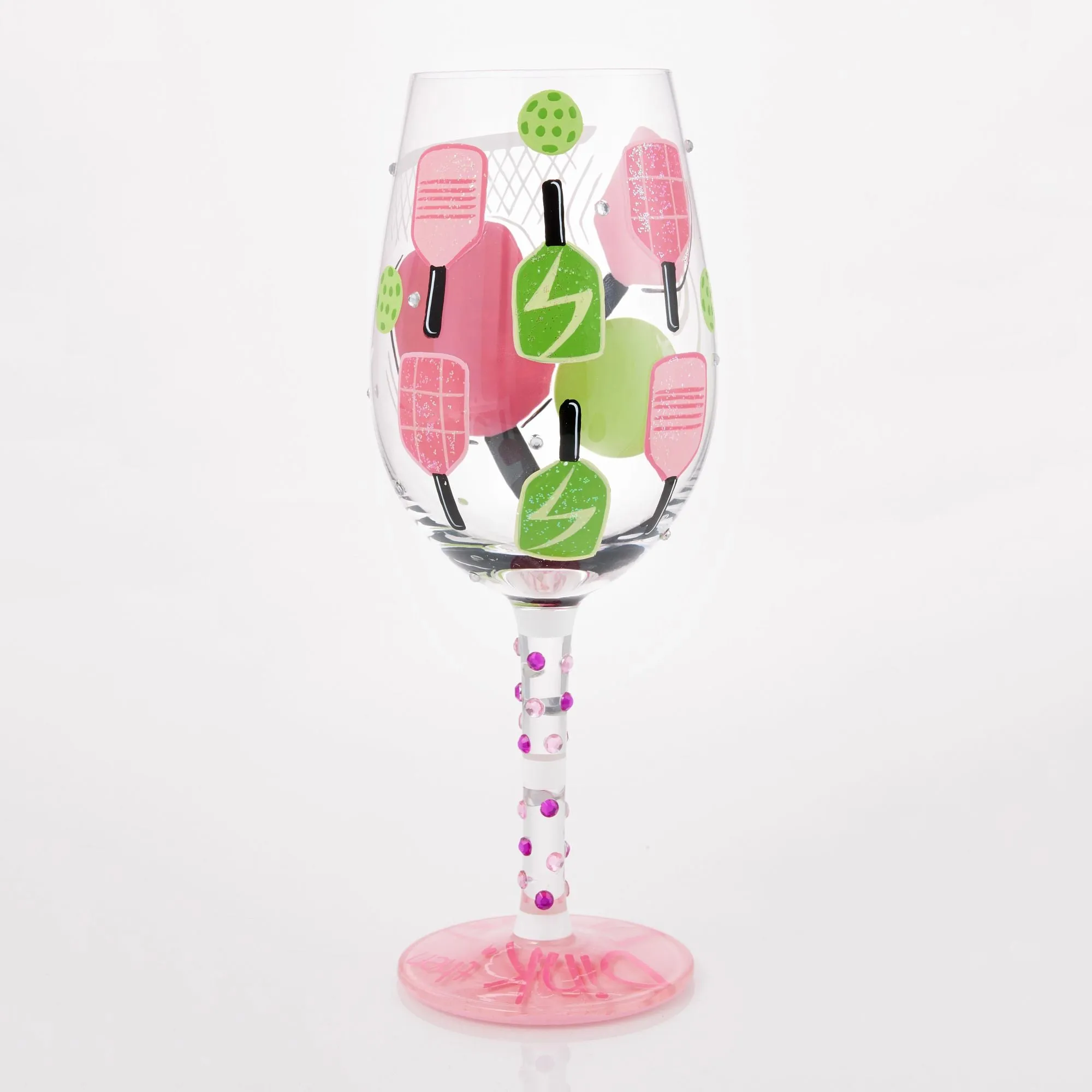 Dink then Drink Wine Glass