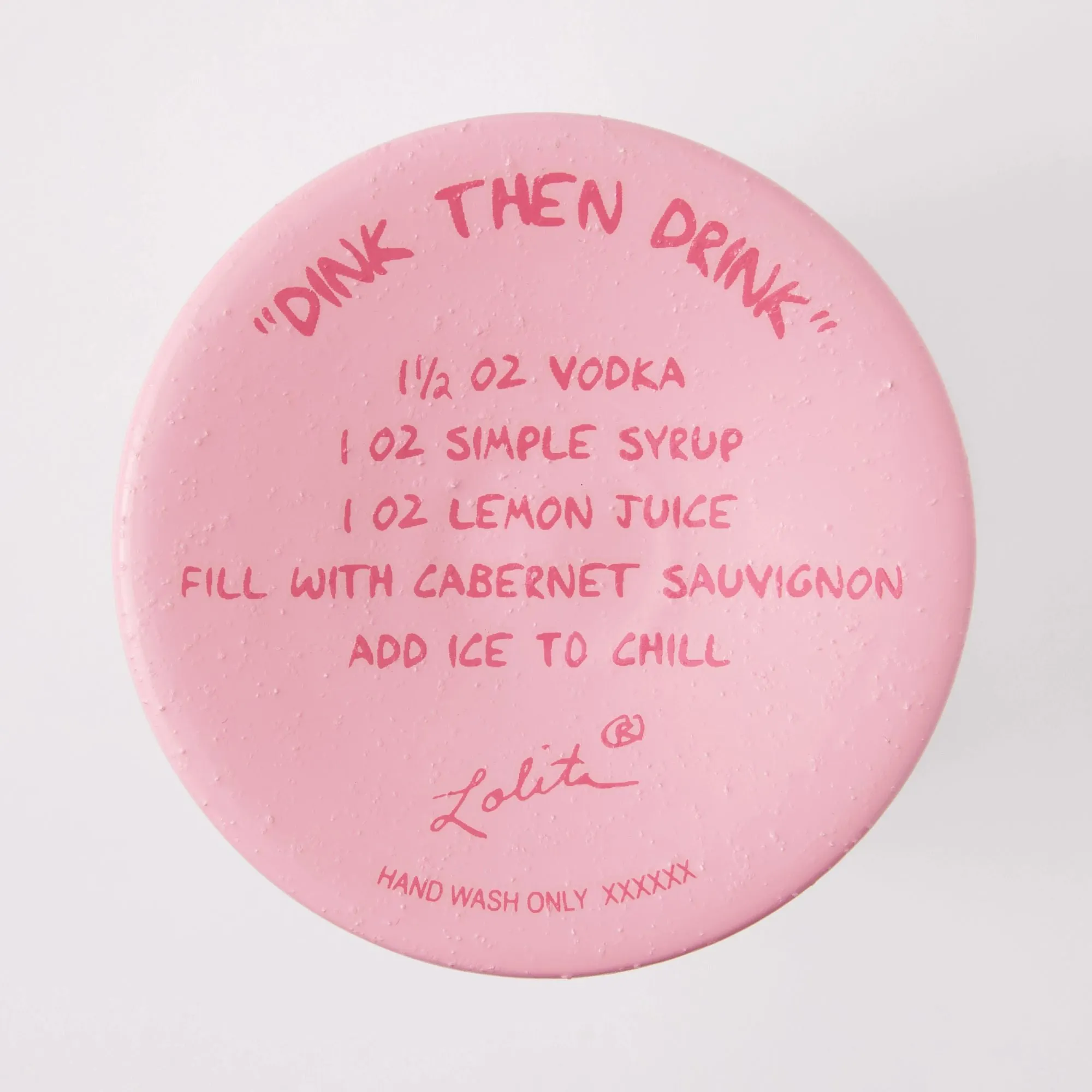 Dink then Drink Wine Glass