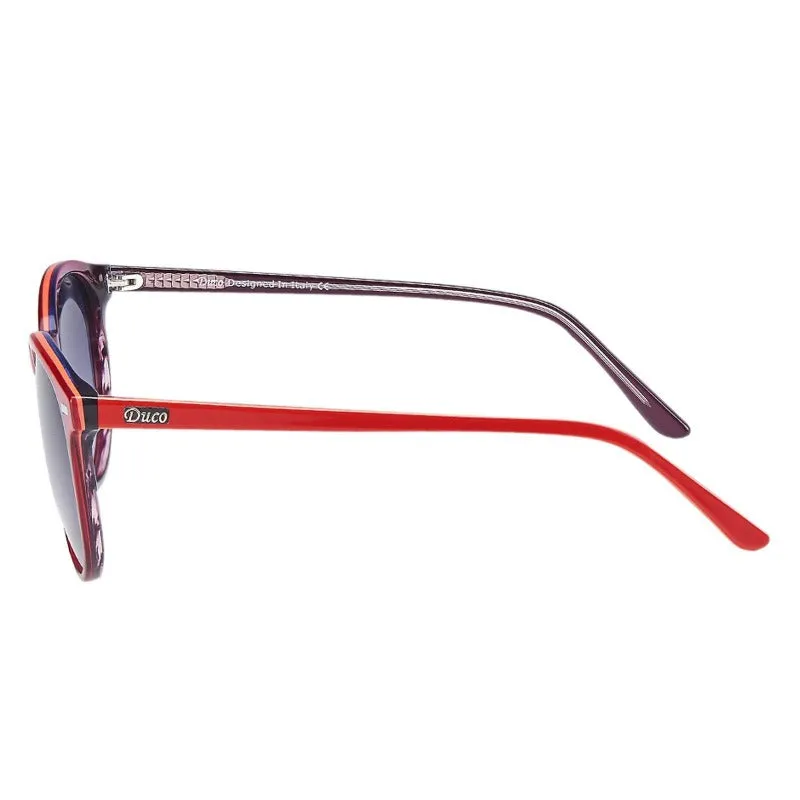 DUCO Retro Round Women's Polarized Sunglasses DC1230