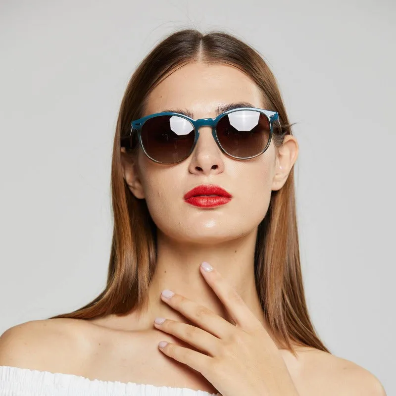 DUCO Retro Round Women's Polarized Sunglasses DC1230