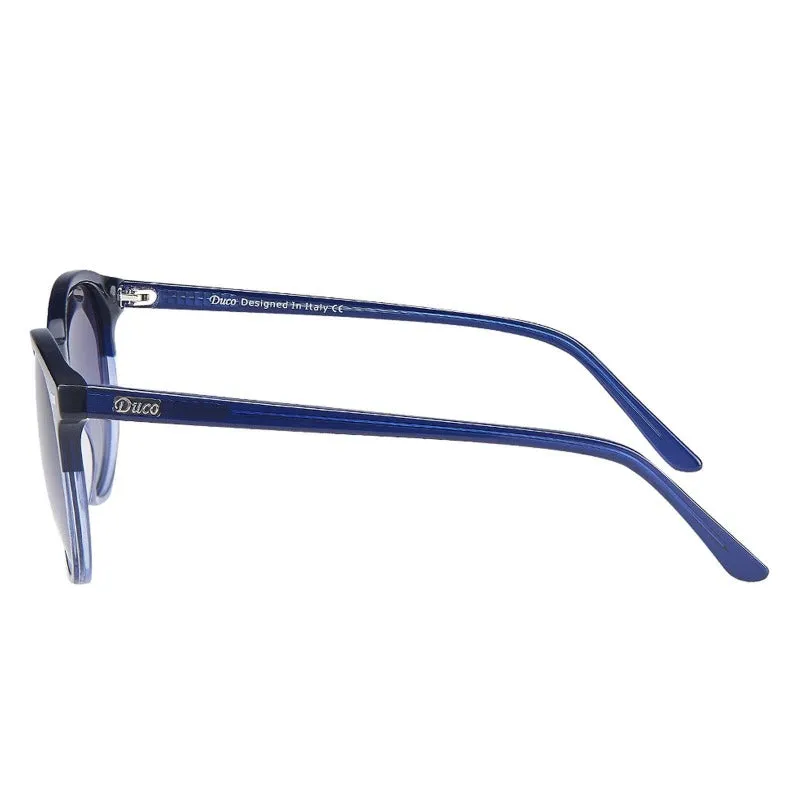 DUCO Retro Round Women's Polarized Sunglasses DC1230
