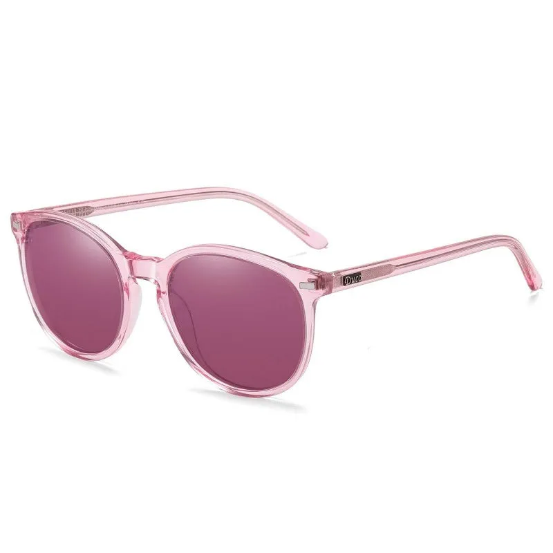 DUCO Retro Round Women's Polarized Sunglasses DC1230