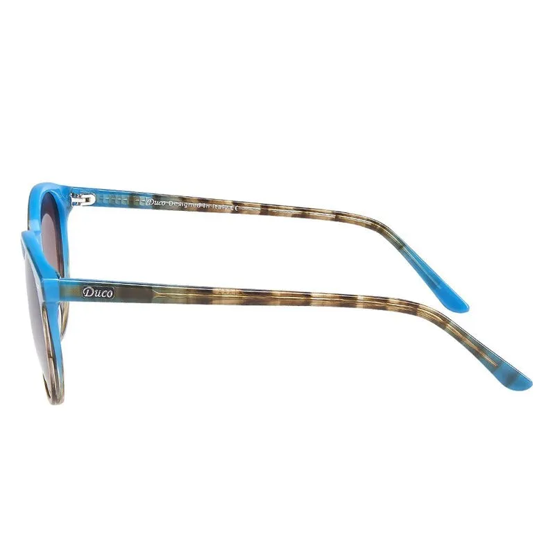 DUCO Retro Round Women's Polarized Sunglasses DC1230