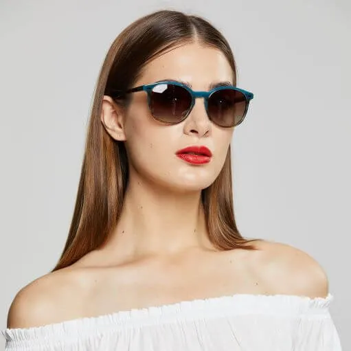 DUCO Retro Round Women's Polarized Sunglasses DC1230
