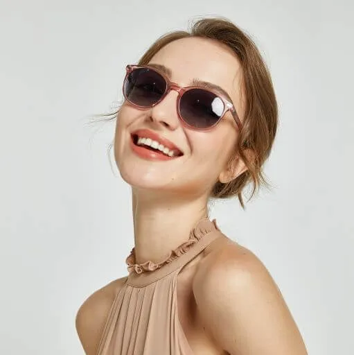 DUCO Retro Round Women's Polarized Sunglasses DC1230