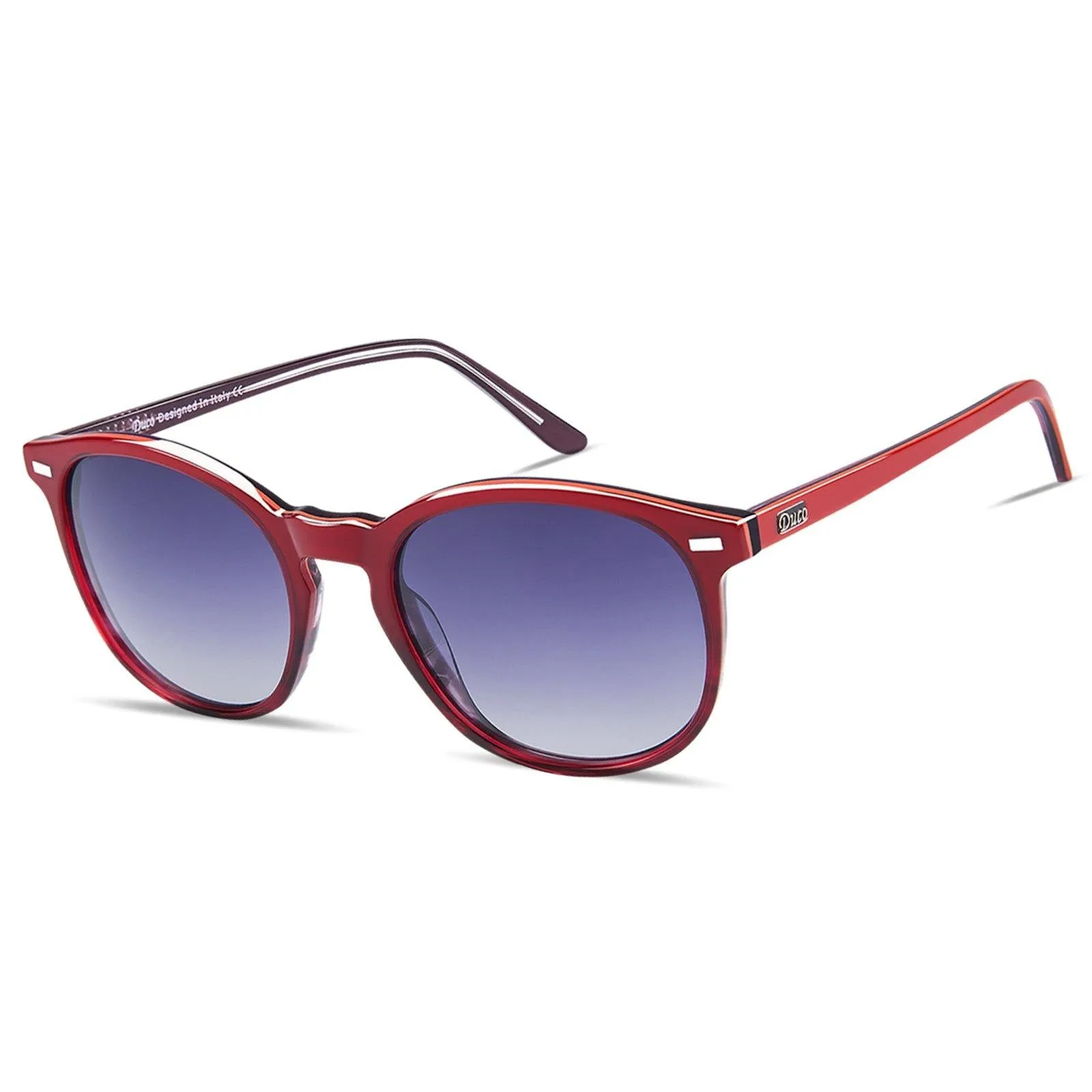DUCO Retro Round Women's Polarized Sunglasses DC1230