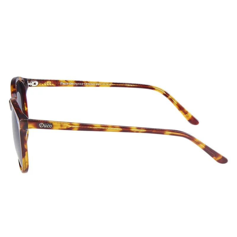 DUCO Retro Round Women's Polarized Sunglasses DC1230