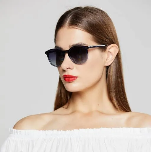 DUCO Retro Round Women's Polarized Sunglasses DC1230