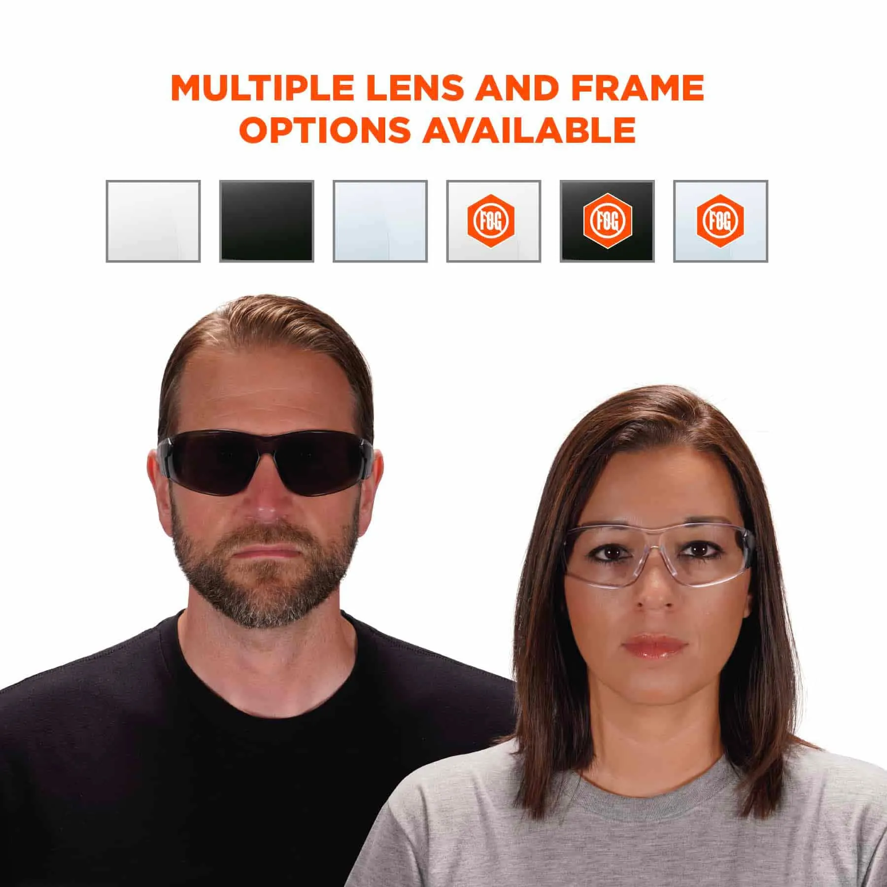 Ergodyne 59130 SAGA Smoke Lens Matte Black Frameless Safety Glasses