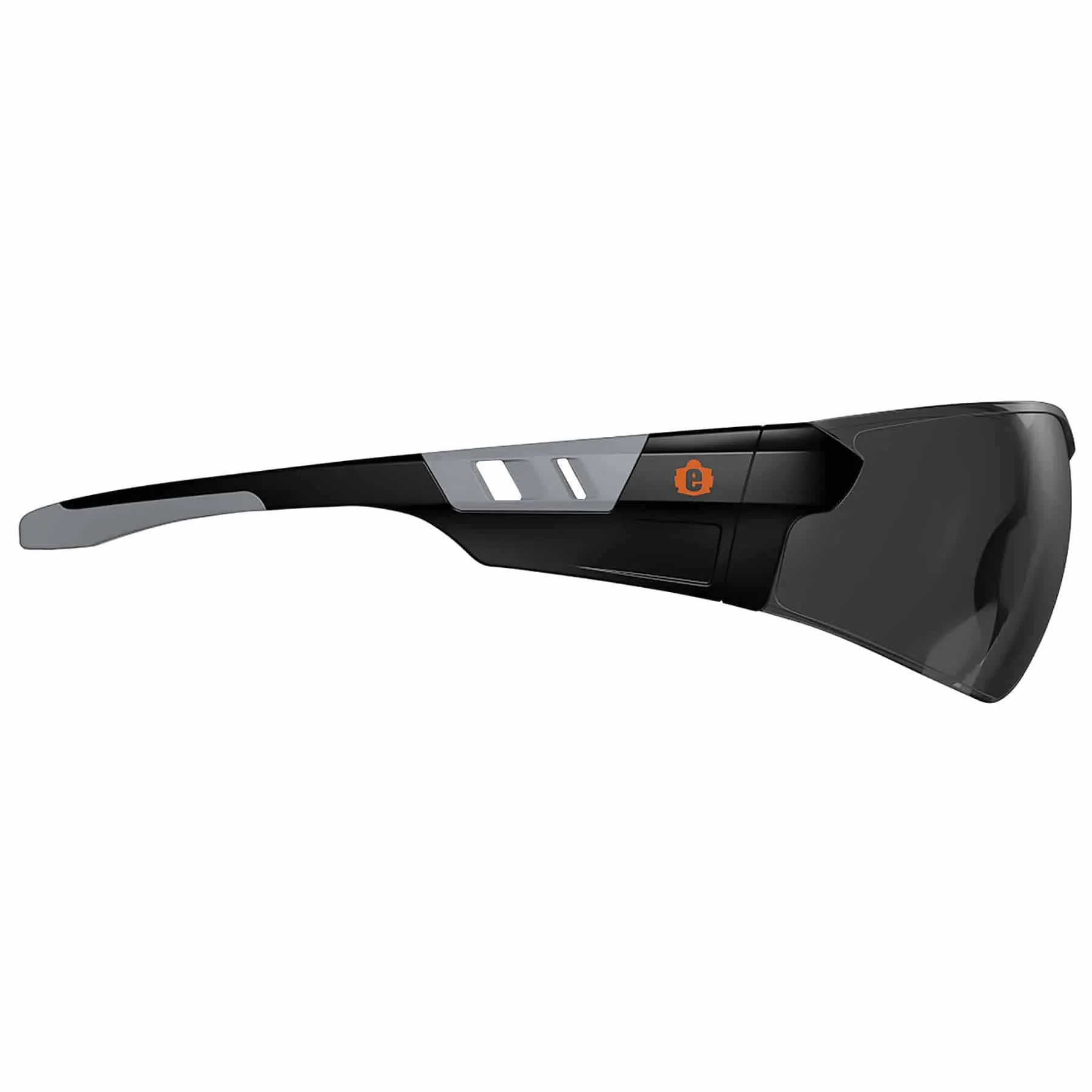 Ergodyne 59130 SAGA Smoke Lens Matte Black Frameless Safety Glasses