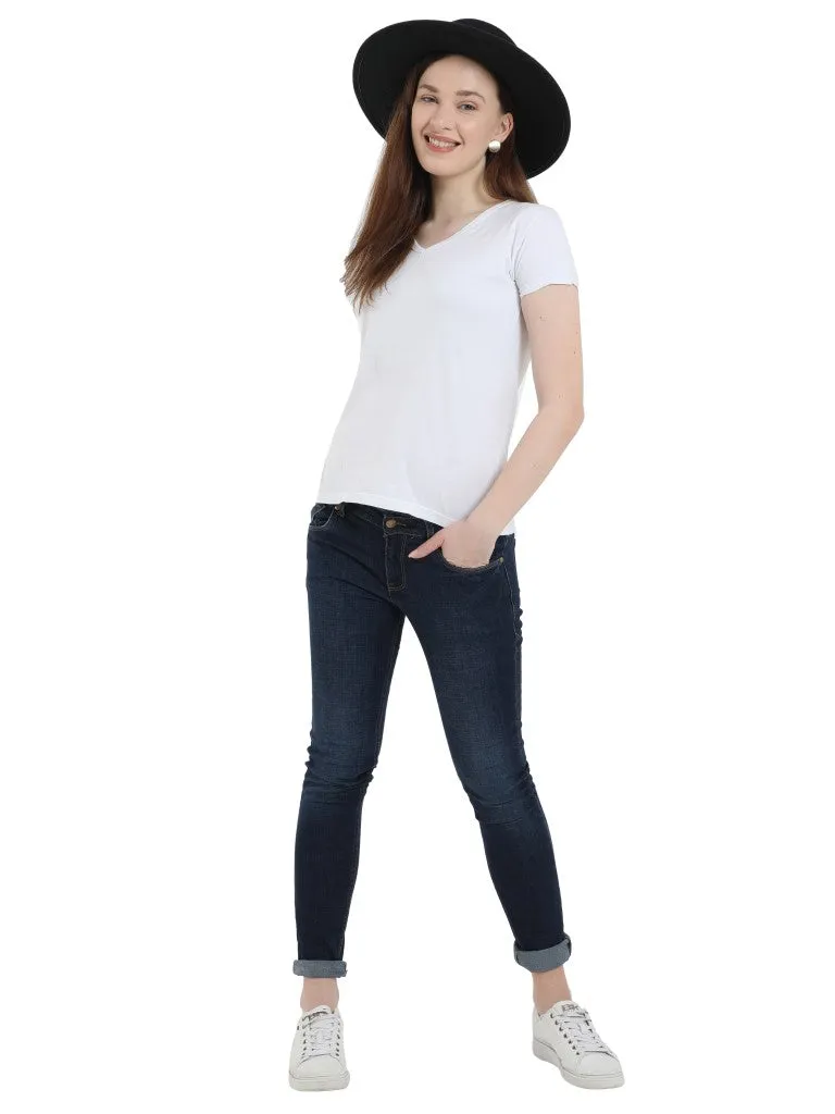 FabSeasons Womens Classic Wide Brim Floppy Panama Hat Belt Buckle Fedora Hat