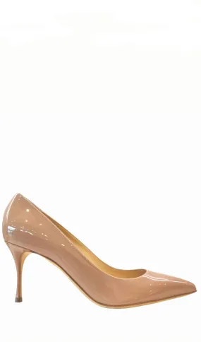Godiva Patent Nude Pumps 7.5cm Heel (carryover style)