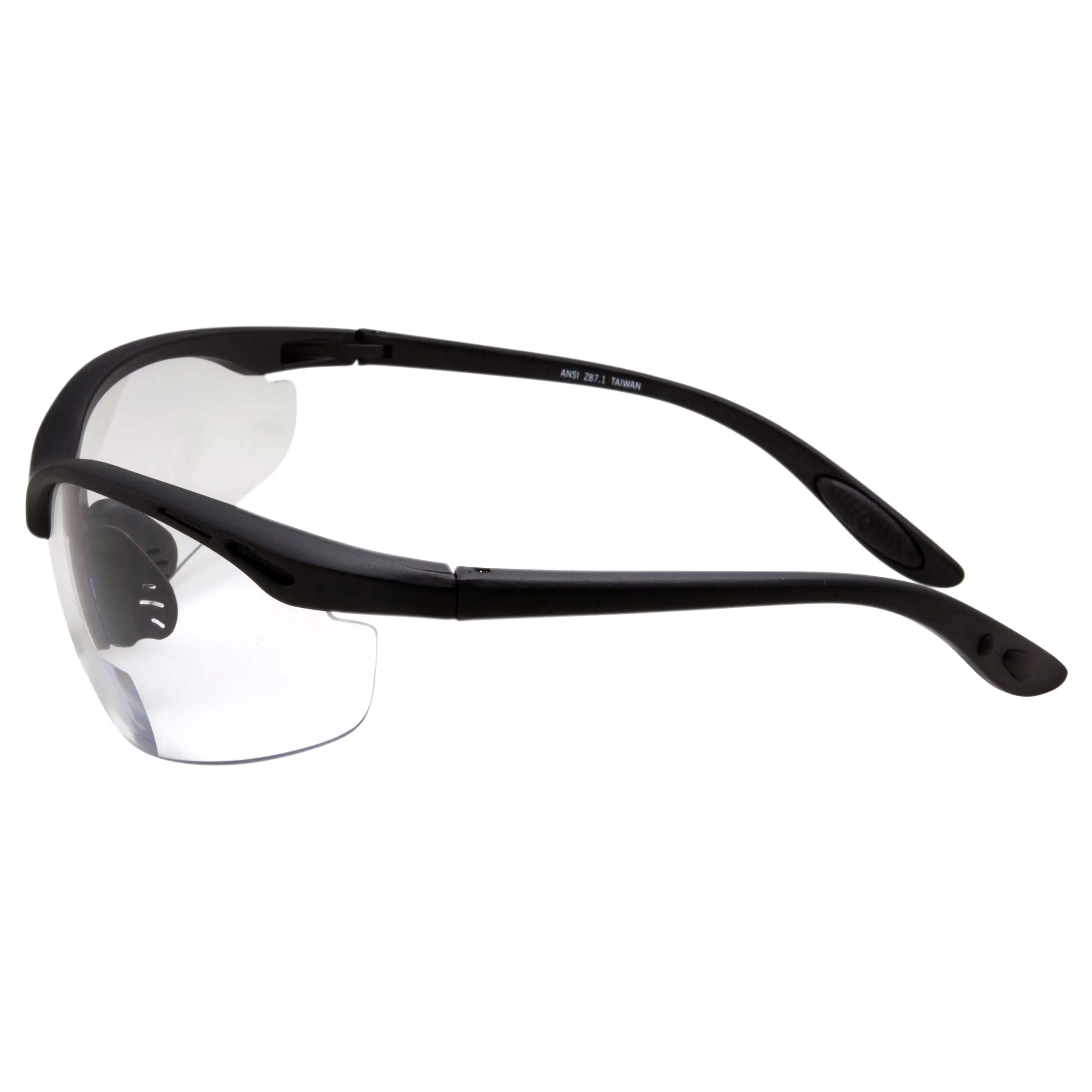 grinderPUNCH Bifocal Safety Reading Glasses Clear Lens ANSI Reader Sun Bifocal Readers 100% Polycarbonate Lenses with UV400 Protection