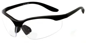 grinderPUNCH Bifocal Safety Reading Glasses Clear Lens ANSI Reader Sun Bifocal Readers 100% Polycarbonate Lenses with UV400 Protection