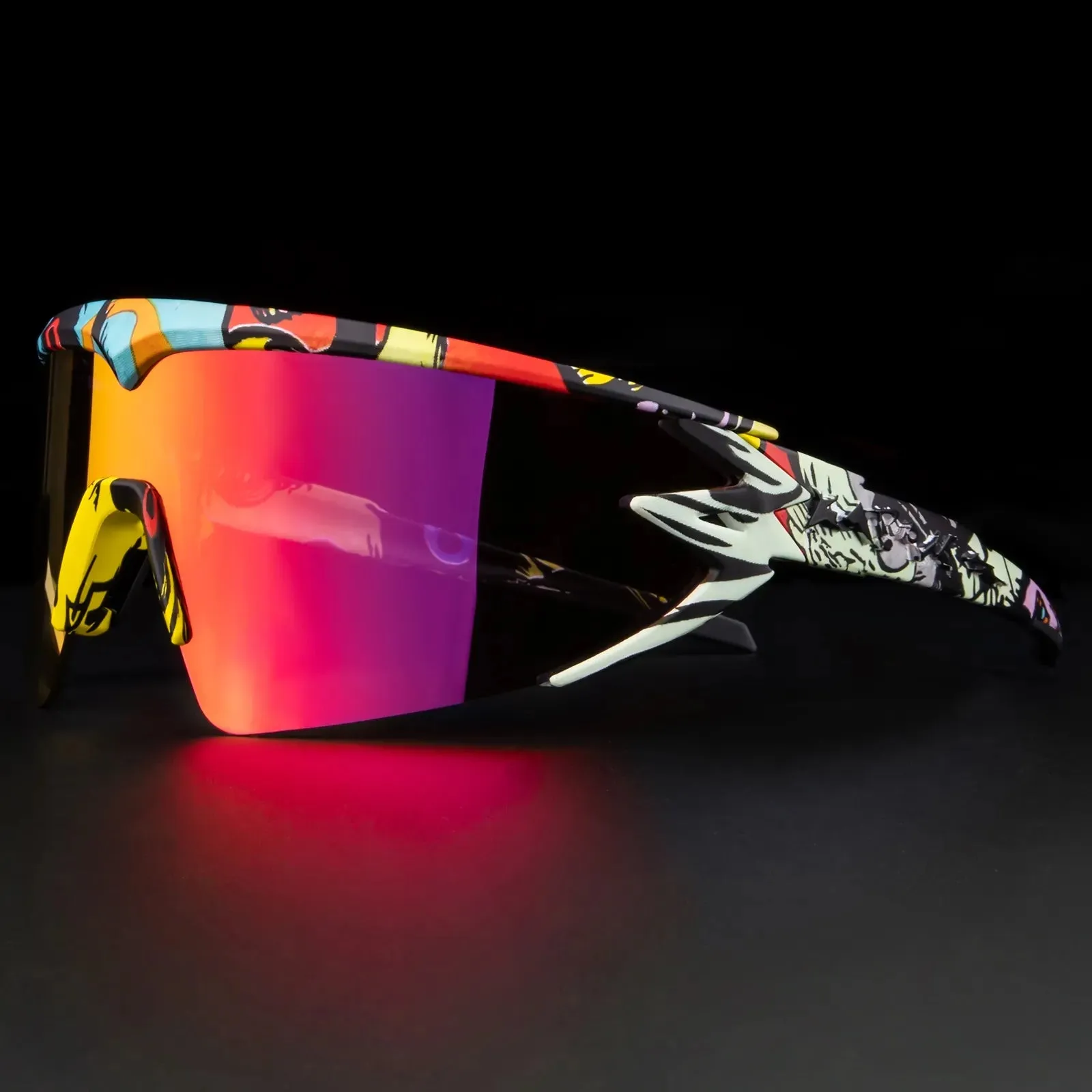 KAPVOE Outdoor Cycling Glasses MTB Bike Glasses Sports Sunglasses Road Driving Bicycle Men Women UV400 Goggles Hiking Eyewear