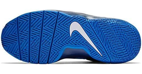 Nike Kids' Grade School Team Hustle D 8 Camo Basketball Shoes (3.5, Blue/Light Blue)