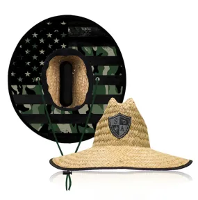Patriot Under Brim Straw Hat
