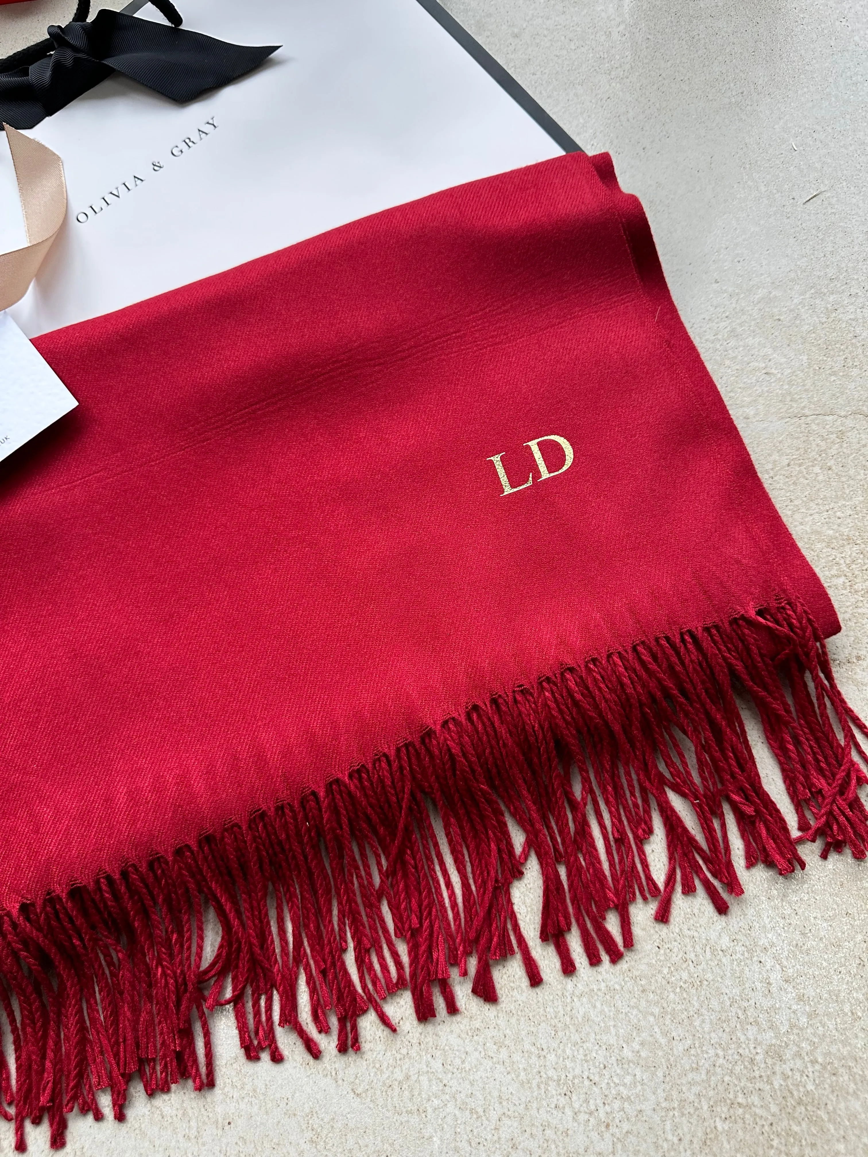 Personalised Lightweight Pashmina Scarf