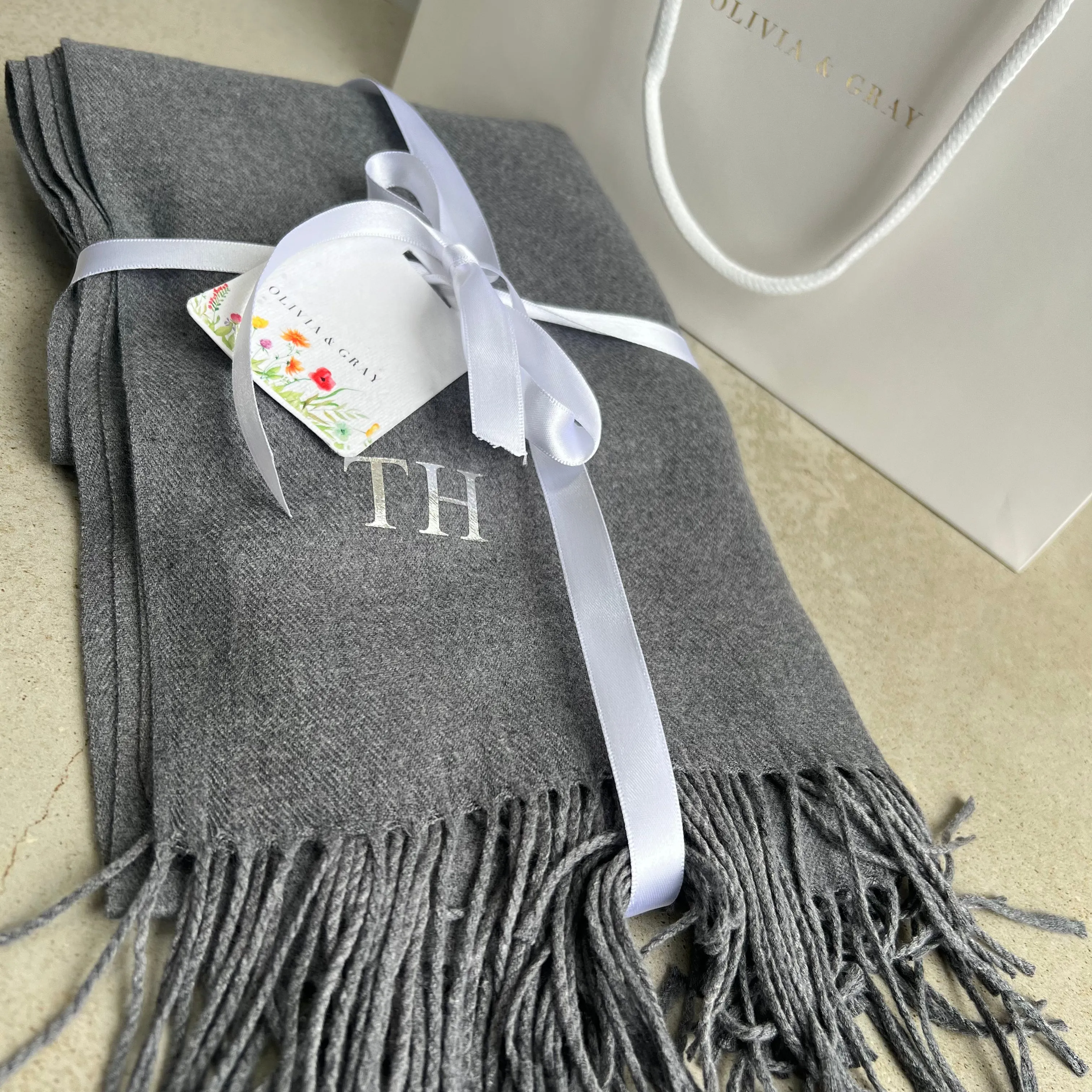 Personalised Lightweight Pashmina Scarf