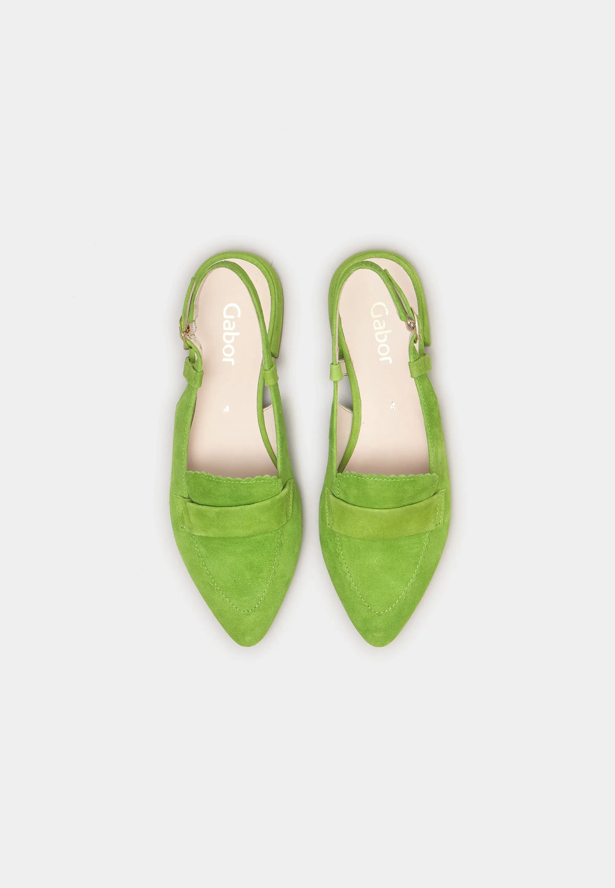 Slingback Loafers 41-501 Green Suede