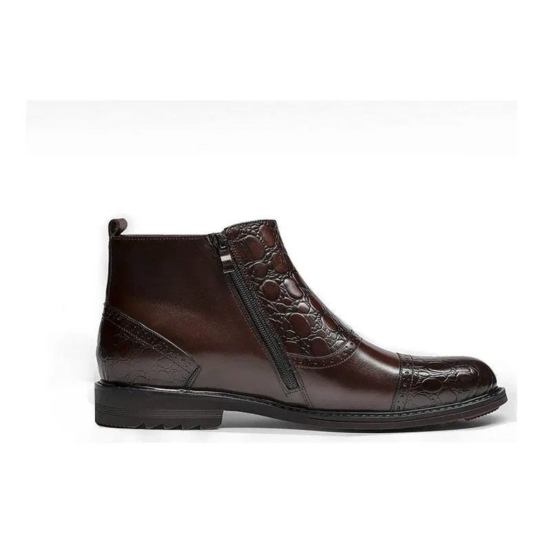 Veltique Croctex Zipper Boots