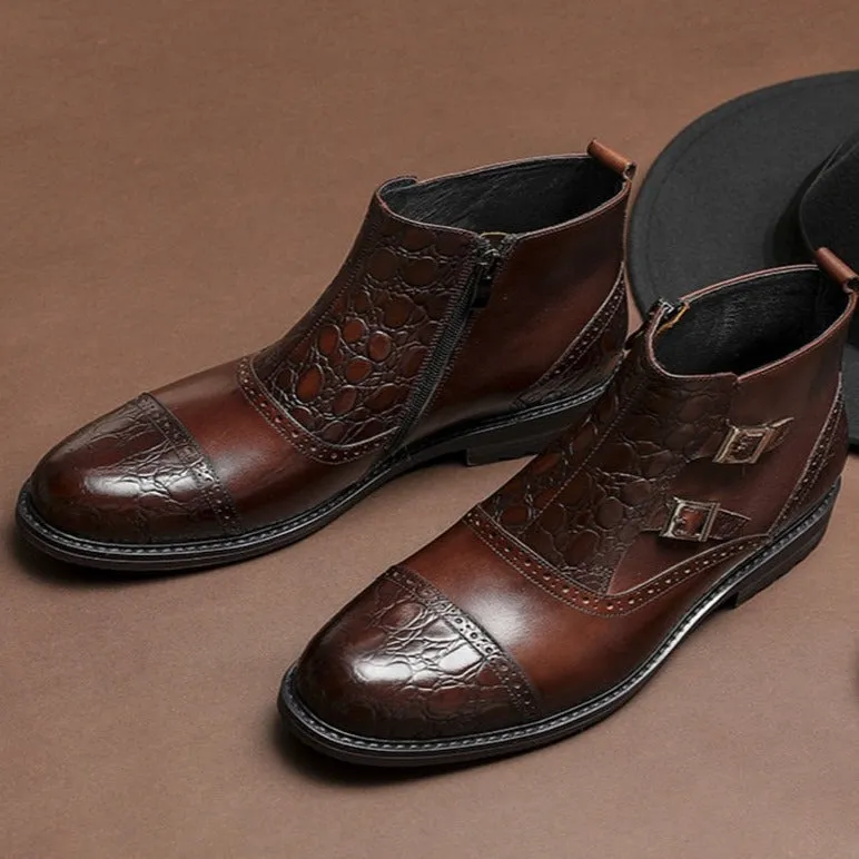 Veltique Croctex Zipper Boots